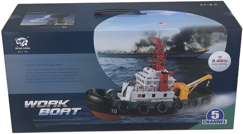 Радиоуправляемый буксир Heng Long Seaport Work Boat 24G - 3810