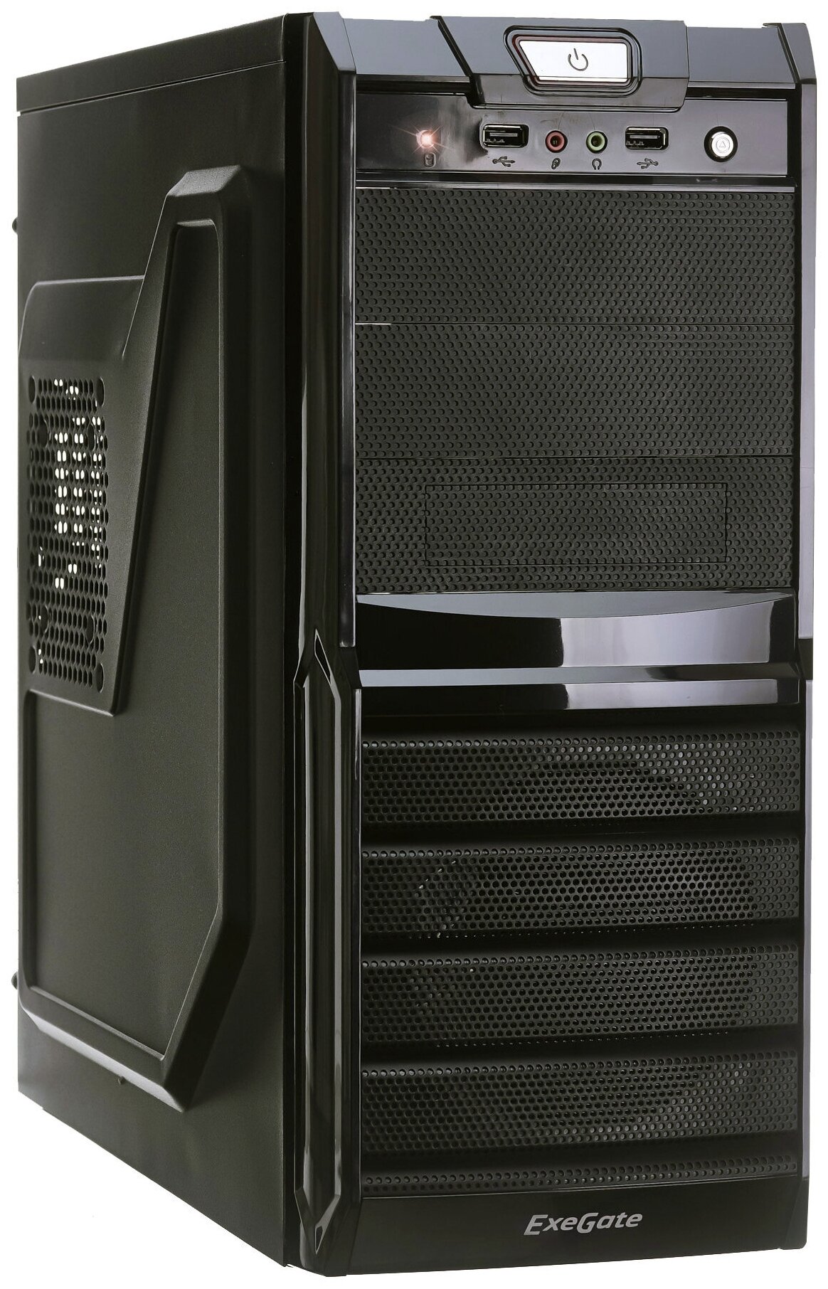 Miditower Exegate (xp-329) Black ATX 500W (24+4+6/8) (ex272723rus) .