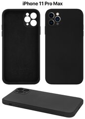 Защитный чехол на айфон 11 про макс силиконовый противоударный бампер для Apple iphone 11 pro max с защитой камеры черный
