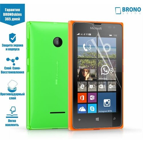 Защитная пленка для Microsoft Lumia 435 (Защита экрана Lumia 435) защитная пленка для microsoft lumia 950 xl защита экрана lumia 930