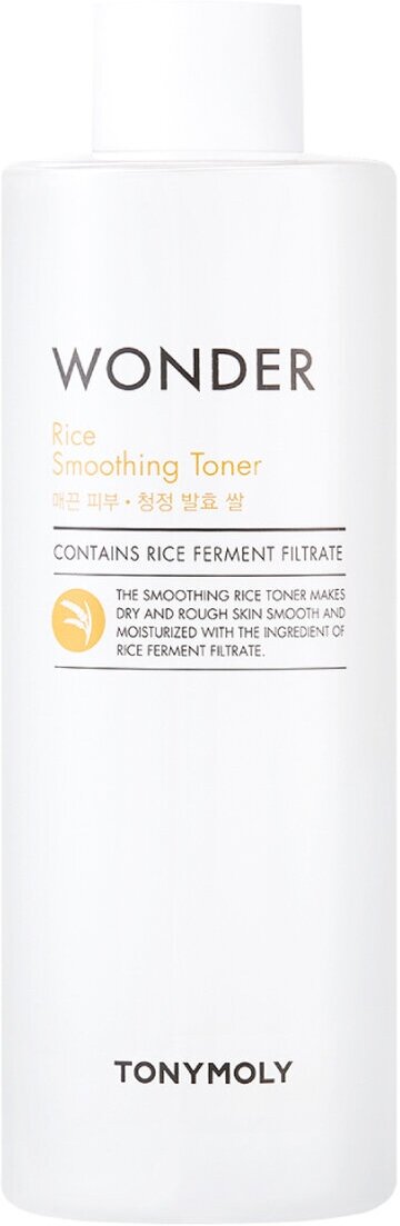 TONY MOLY Wonder Rice Smoothing Toner Смягчающий тонер для лица с экстрактом рисовых отрубей, 500 мл.