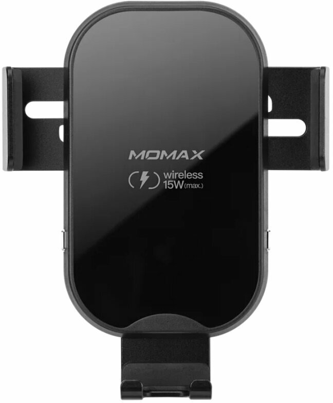 Автомобильный держатель с беспроводной зарядкой Momax Q.Mount 15W Smart 3 Auto Clamping Wireless Charging Car Mount Black (CM16D02)