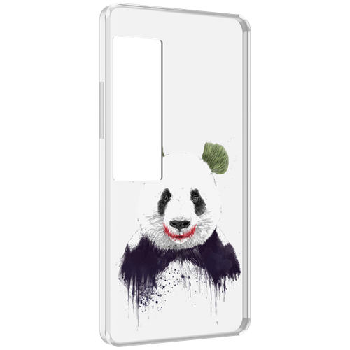 Чехол MyPads панда джокер для Meizu Pro 7 Plus задняя-панель-накладка-бампер