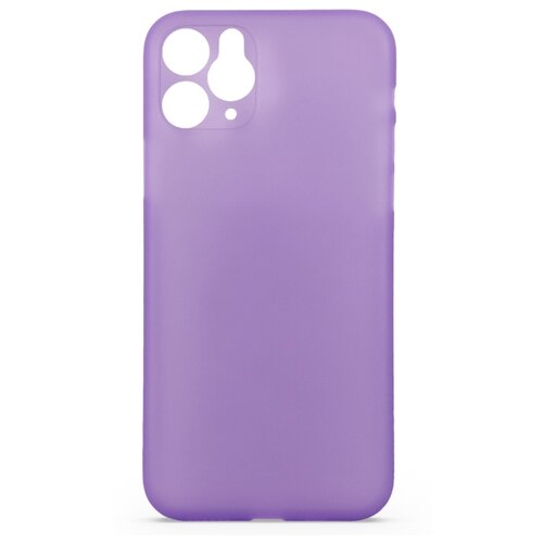 Пластиковый чехол накладка для iPhone 11 Pro / Тонкий матовый чехол на Айфон 11 Про (Сиреневый)