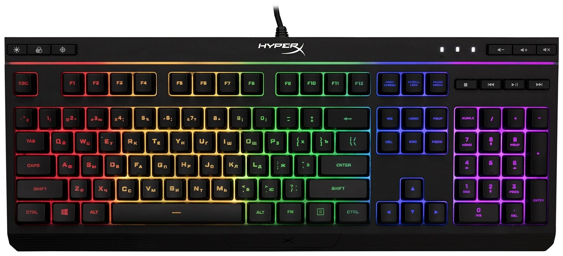 Игровая клавиатура HyperX Alloy Core RGB Black USB