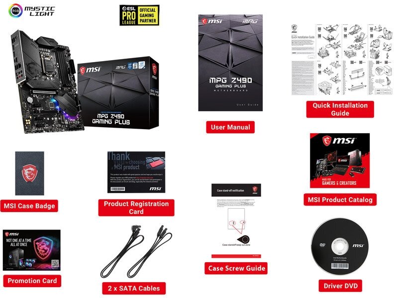 Материнская плата MSI MPG Z490 GAMING PLUS