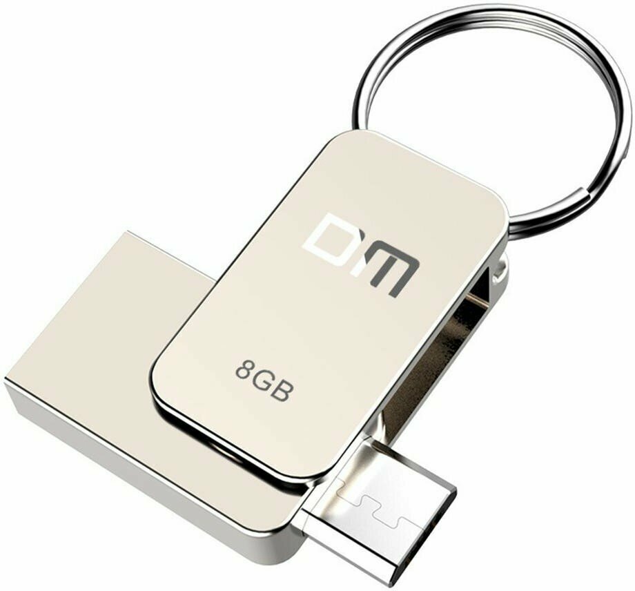 Флешка DM 8Gb PD020 USB 2.0 OTG+microUSB (PD020(USB2.0) 8Gb)