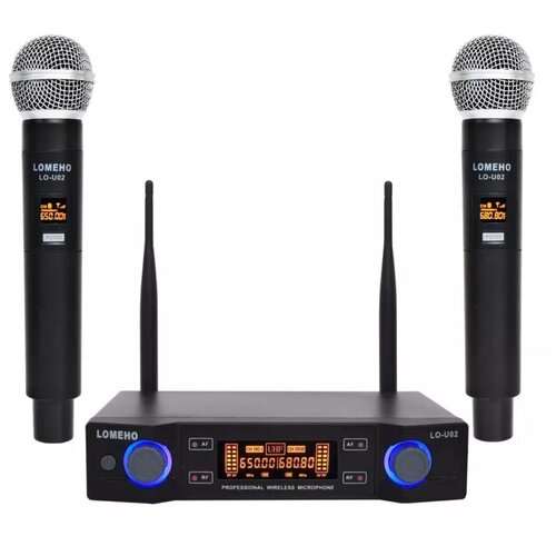Комплект беспроводных микрофонов для караоке Lomeho LO-UO2 761400₽