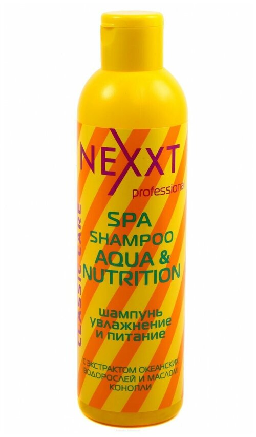 NEXPROF спа-шампунь Professional Classic Care Aqua & Nutrition увлажнение и питание, 250 мл