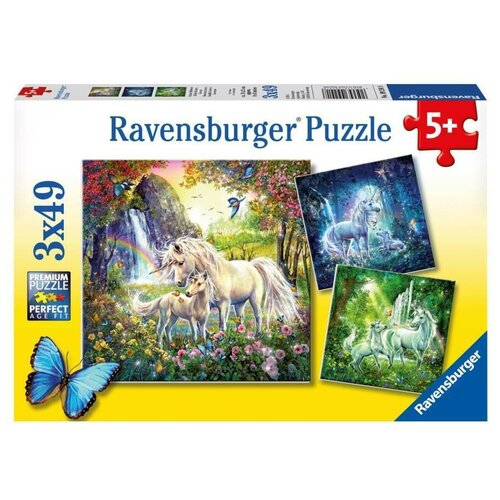 ravensburger раскрашивание по номерам филли тиа 13 18 см Пазл Ravensburger Единороги (09291), 147 дет., единороги