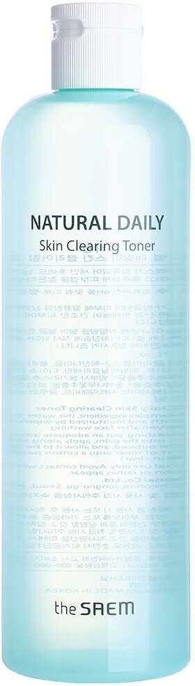 THE SAEM Тонер д/лица очищающий Natural Daily Skin Clearing Toner 500мл