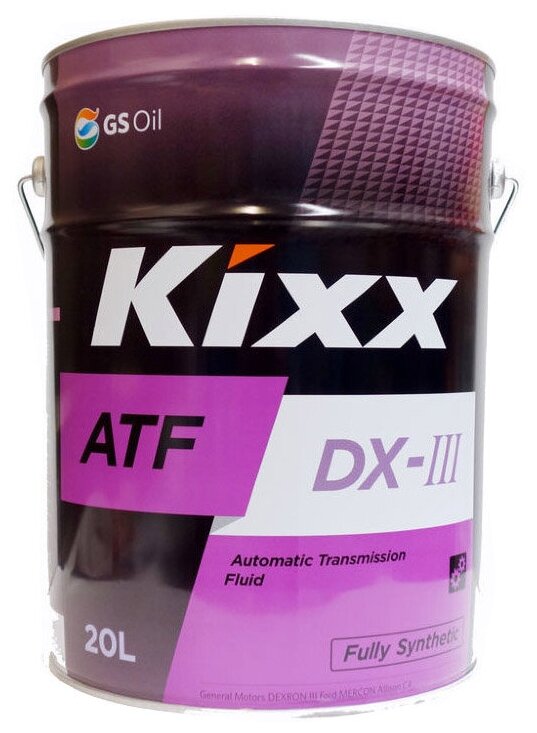 Трансмиссионная жидкость Kixx ATF DX-III /20л. арт. L2509P20E1