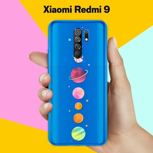 Силиконовый чехол Планеты на Xiaomi Redmi 9