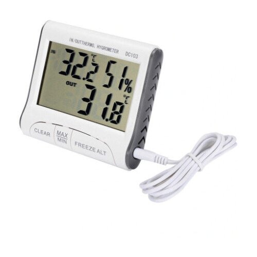 Термометр-гигрометр DC103 домашняя метеостанция с выносным датчиком 79000₽