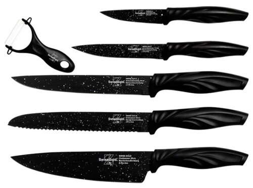 Характеристики модели Набор Swiss Gold 5 ножей и овощечистка SG-9200/SG-9252 на Яндекс.Маркете