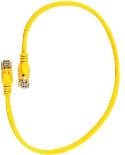 Патч-корд UTP CAT5e медный 0.25м Cablexpert PP10-0.25M/Y RJ-45 кабель - желтый