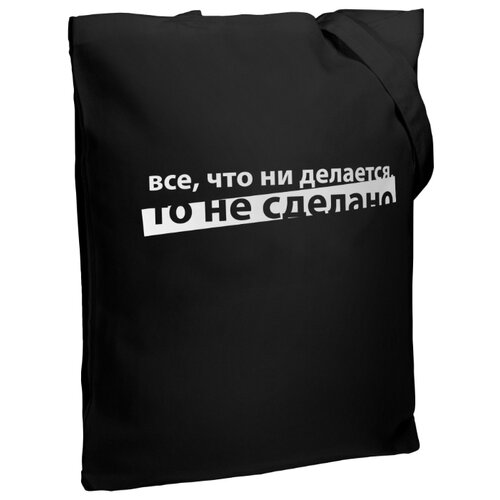 фото Сумка-шоппер «все, что ни делается», черная соль