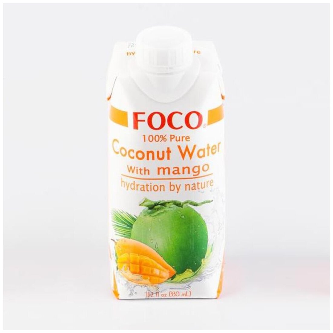 Кокосовая вода с манго "FOCO" 330 мл Tetra Pak 1шт - фотография № 19