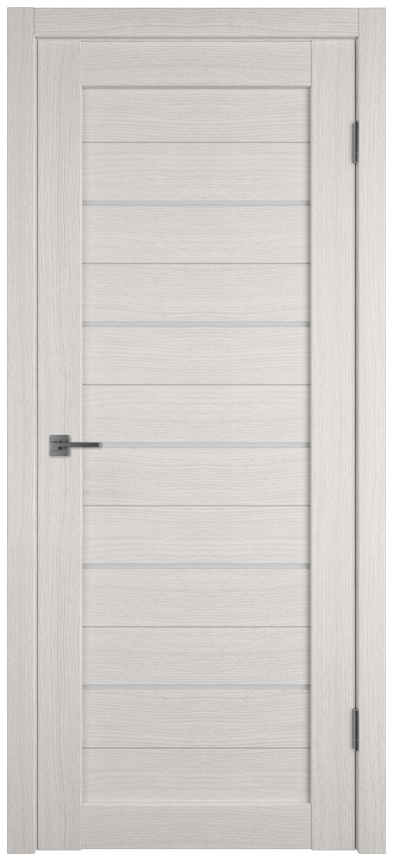 Межкомнатная дверь Атум Х5 Беленый дуб 600х2000 мм матовое стекло (комплект) - фотография № 2