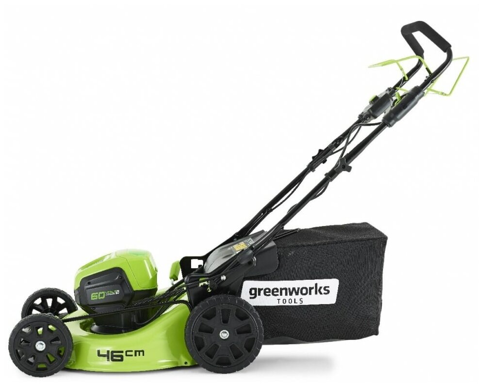 Газонокосилка роторная Greenworks GD60LM46SPK4 (2502907UB) - фотография № 10