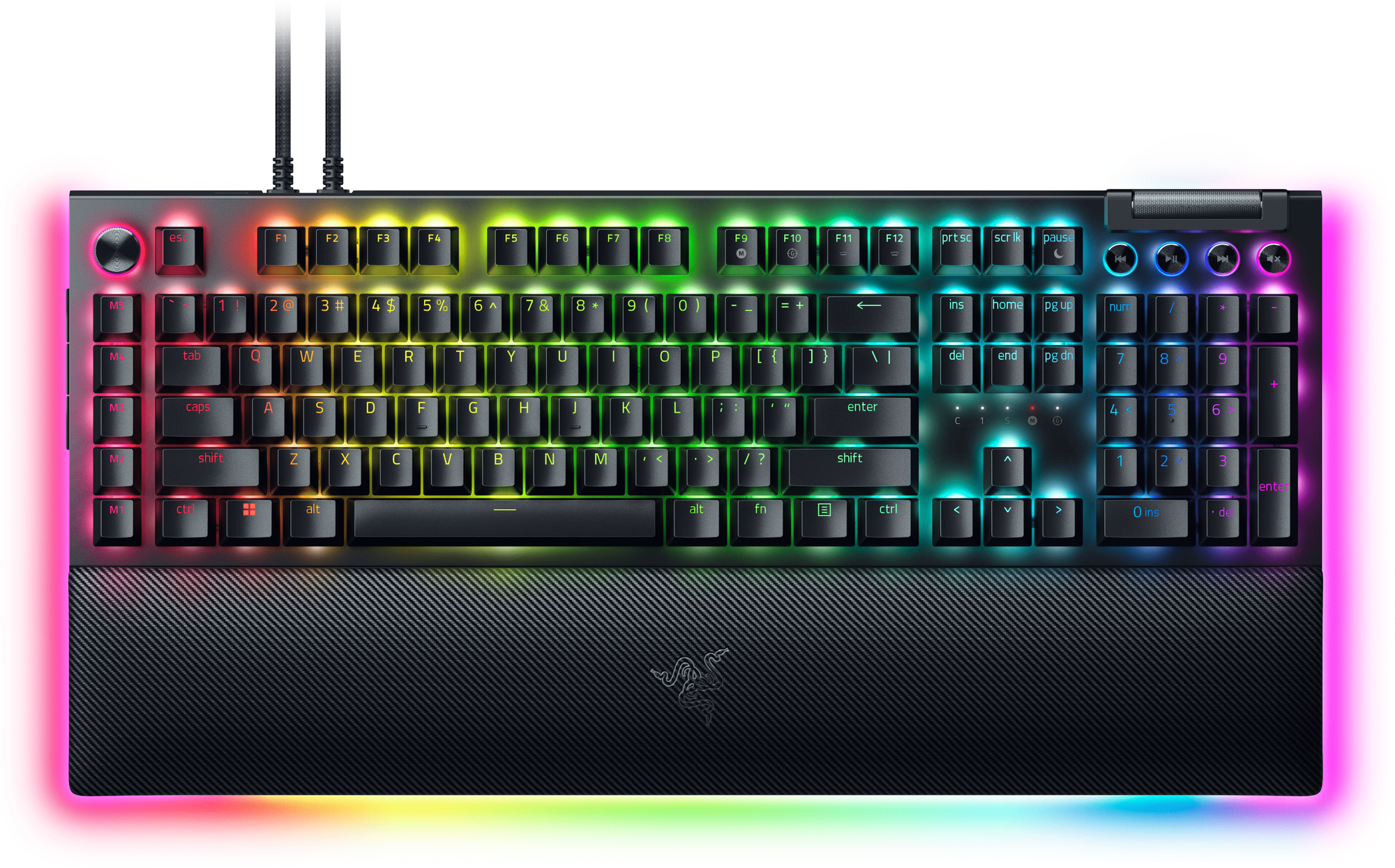 Клавиатура Razer BlackWidow V4 Pro Yellow Switch (RZ03-04681800-R3M1) русские буквы