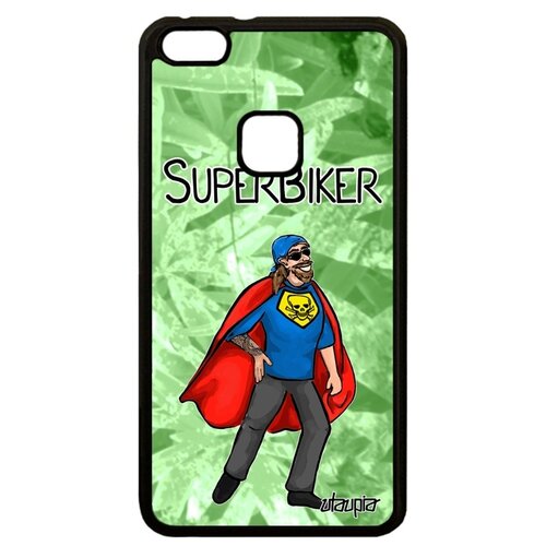 фото Чехол на p10 lite, "супербайкер" мотобайкер герой utaupia