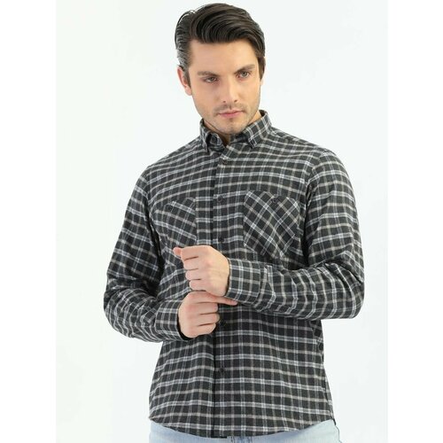 фото Рубашка melek's, размер xl, бежевый