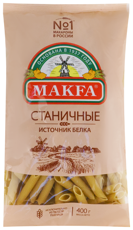 Макароны Makfa станичные перья