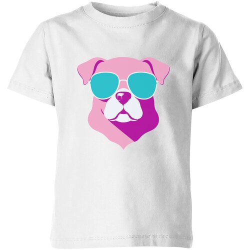 Футболка Us Basic, размер 10, белый детская футболка бульдог в очках 164 темно розовый