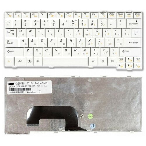 Клавиатура для ноутбука Lenovo S12 Белая PN 25-008393 25-008399 25008393 25008399 1339₽