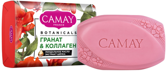 Camay Мыло кусковое Botanicals Гранат & коллаген, 85 г