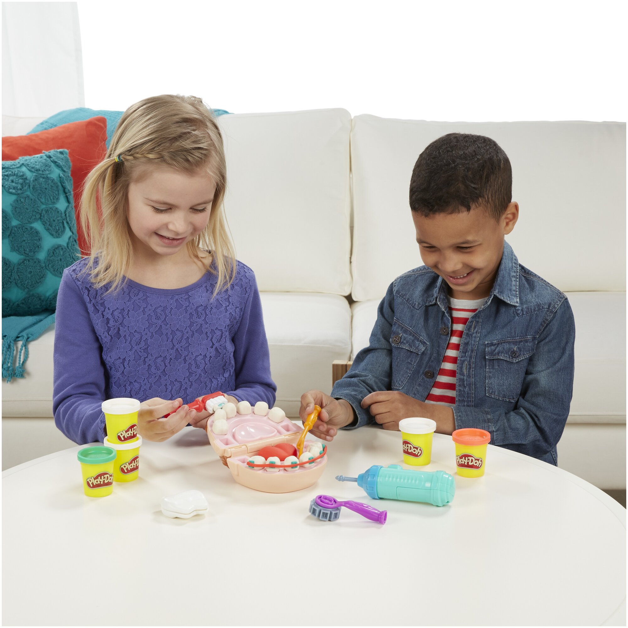 Масса для лепки Play-Doh Мистер Зубастик (B5520) 5 цв. - фотография № 11