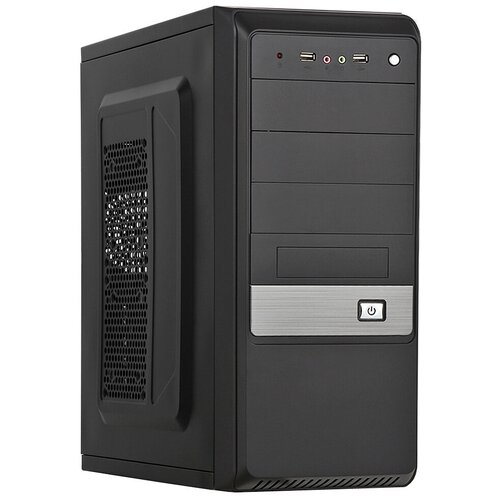 Корпус ATX Super Power Winard 3067 (C) Без БП чёрный серебристый