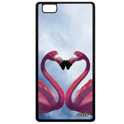 фото Чехол на мобильный p8 lite 2015, "фламинго" любовь самец utaupia