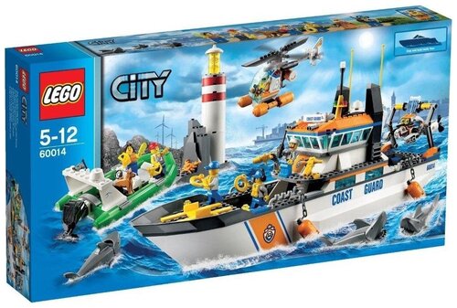 Конструктор LEGO City 60014 Патруль береговой охраны, 449 дет.