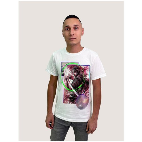 фото Футболка, размер 3xl, белый будь на стиле