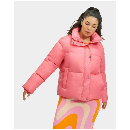фото  куртка ugg зимняя, средней длины, размер 44/s, розовый