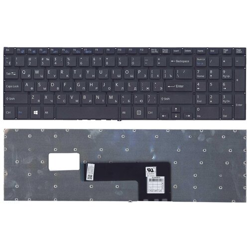 Клавиатура для ноутбука Sony SVF15 SVF152 FIT 15 черная p/n: 149240561RU, 9Z. NAEBQ.00R, NSK-SN0BQ клавиатура для ноутбука sony vaio fit 15 fit15 svf15 белая без рамки без подсветки плоский enter
