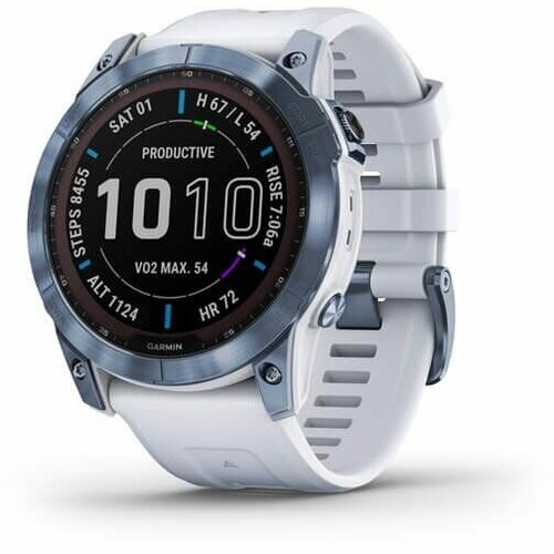 Умные часы Garmin Fenix 7X Sapphire Solar Wi-Fi синийсерый 10080000₽