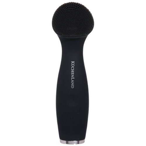 Щетка для чистки лица массажная 15 см электрическая силикон черная Beauty 199000₽