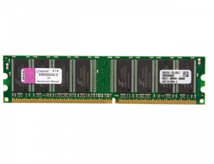 Оперативная память Kingston KVR400X64C3A/1G DDR 1024Mb