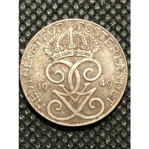 Монета Швеция 2 эре 1949 год #3-4 монета швеция 5 эре 1948 год 4 4
