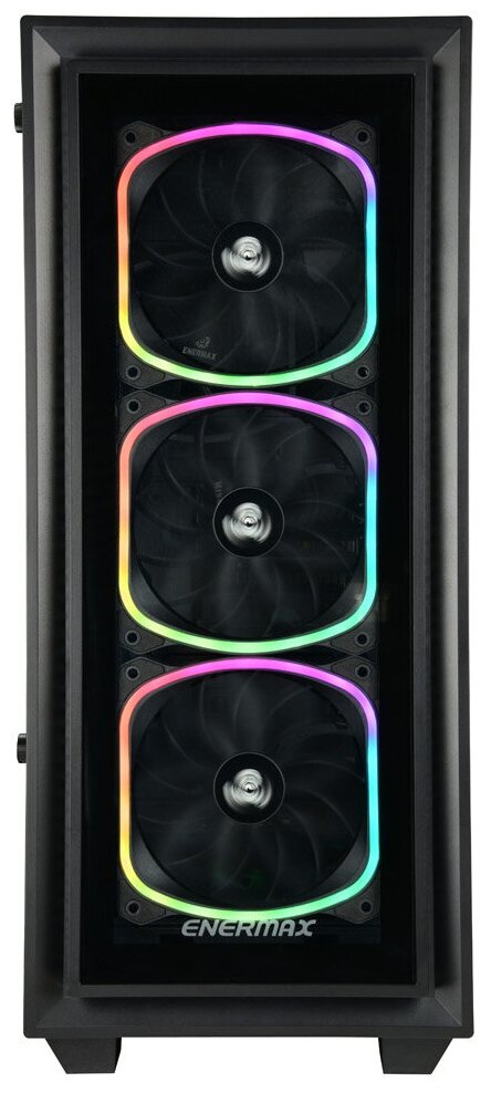 Корпус ATX Enermax черный, без БП, с окном, 2*USB 3.2, audio - фото №3