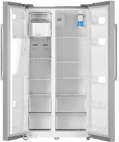 Холодильник Бирюса , двухкамерный, нержавеющая сталь - фото №4
