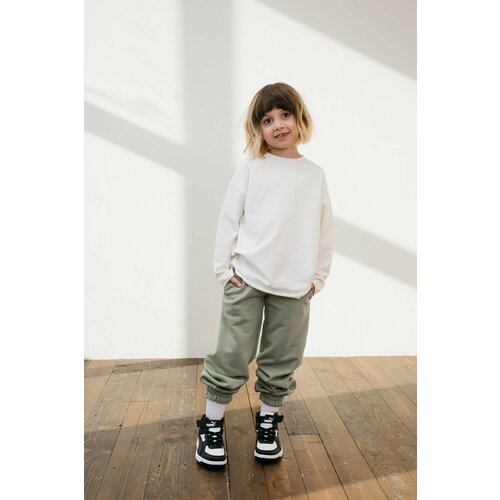 фото Брюки mio armadio, карманы, размер 122, серый