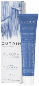 Cutrin Aurora Demi Permanent - Безаммиачный краситель \9.1 Очень светлый пепельный блондин 60 мл - фото №4
