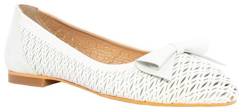 Туфли лодочки  Milana, натуральная кожа, полнота F, размер 40, белый