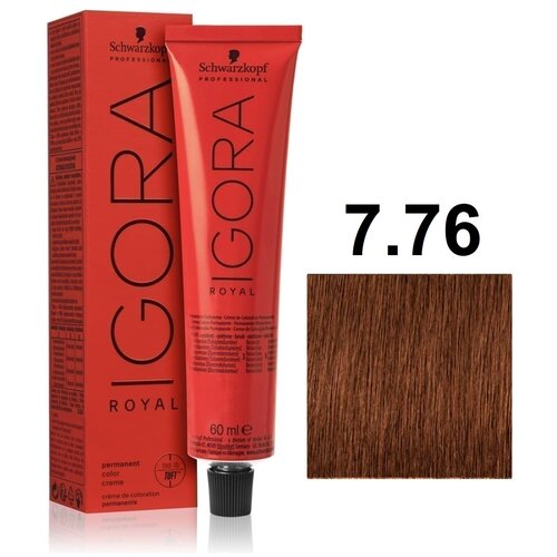 Schwarzkopf Professional Royal take over крем-краска Dusted rouge, 7-76 cредний русый медный шоколадный