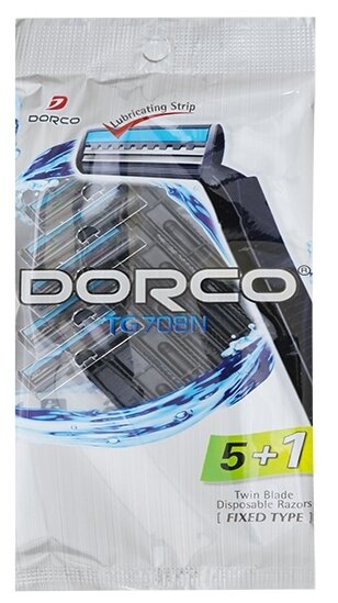 Одноразовый бритвенный станок Dorco TG 708N (одноразовый)