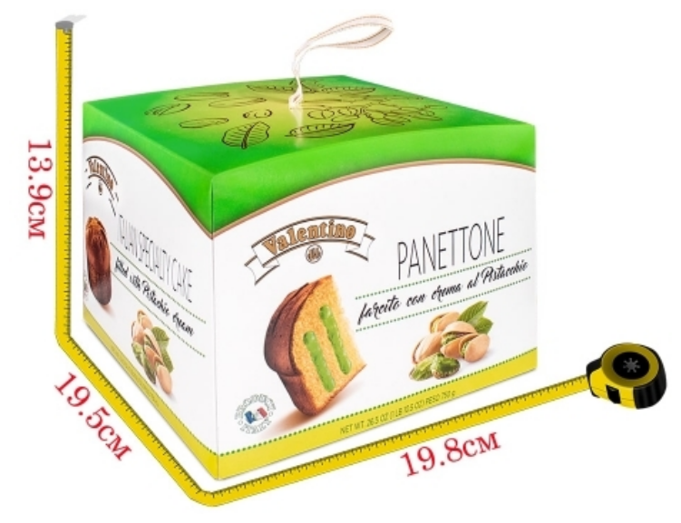 Кекс (Кулич) Panettone VALENTINO с фисташковым кремом 750г, Италия - фотография № 2